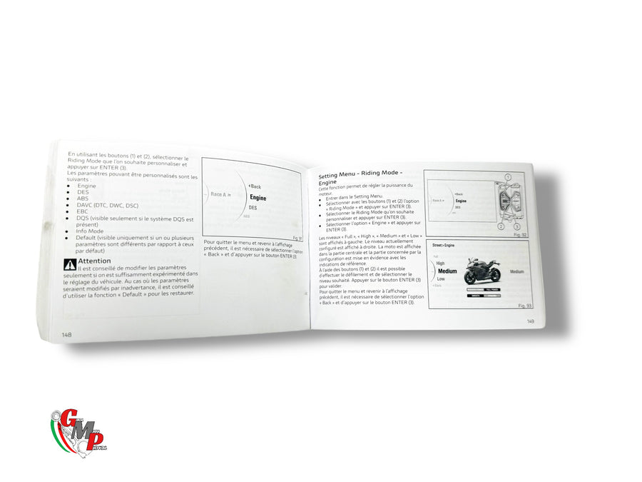 Manual For Use And Maintenance French - Ducati