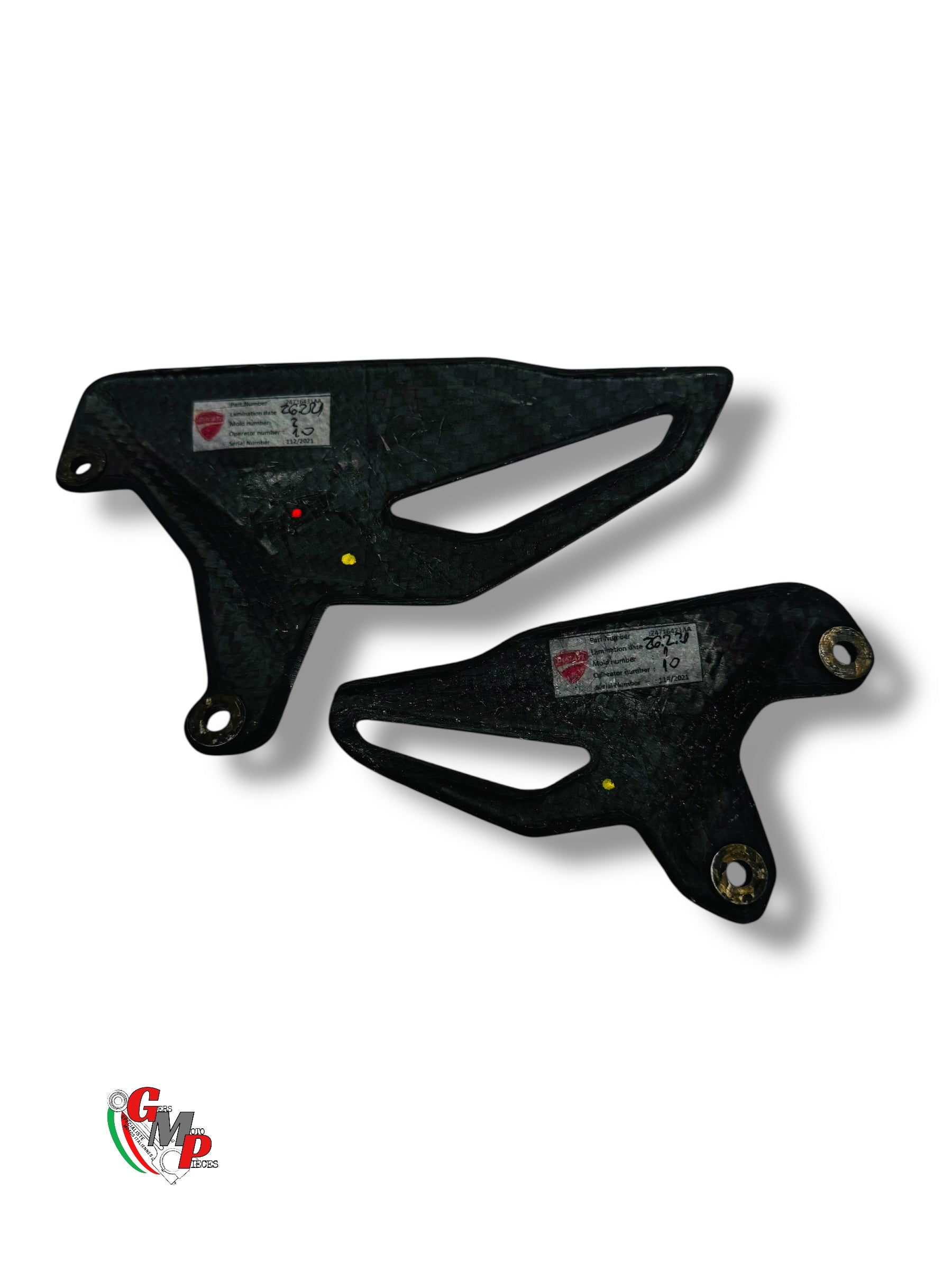 Carbon Heel Guard Pair - Ducati Performance