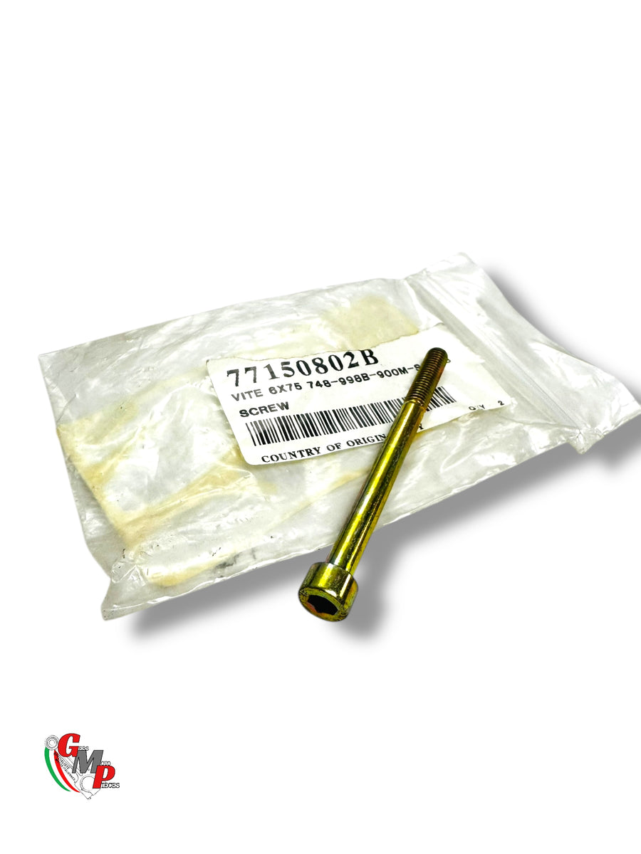 New M6x75 Bichromate Engine Casing Screw - Ducati