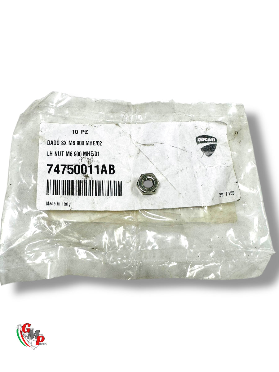 Left-Hand Threaded Nut M6 NEW - Ducati