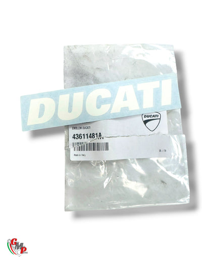 NEW White Ducati Sticker - Ducati