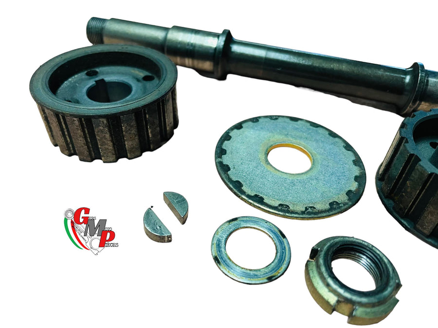 Pair of Pulleys, Shaft, Square-toothed Idlers - Ducati