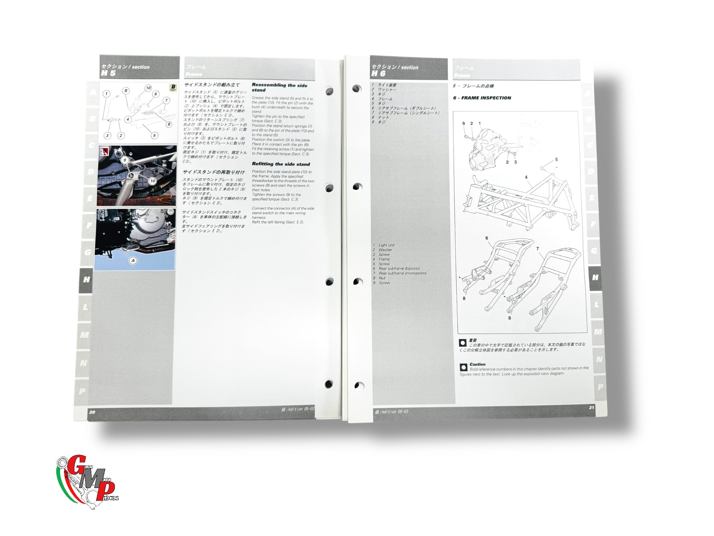 Manuel Atelier 749 749S 2005 Anglais/Jap NEUF - Ducati