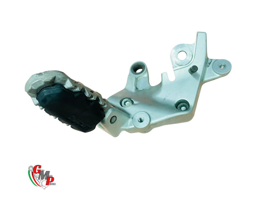 Left Footrest Plate with Footrest - Ducati