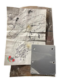 Underside Aluminum Plate Support for integrated carbon duckbill indicator - Ducati