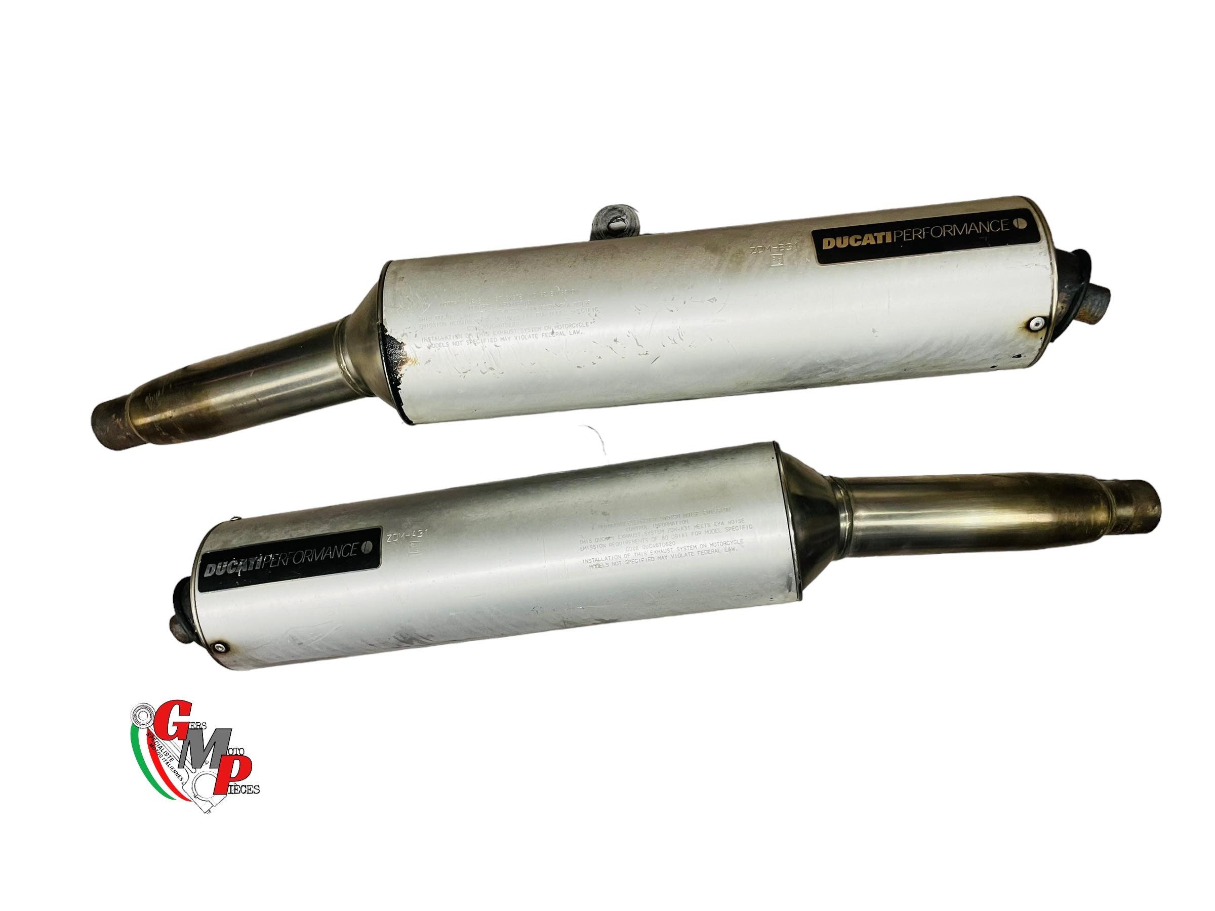 Pair of modified original exhausts - Ducati