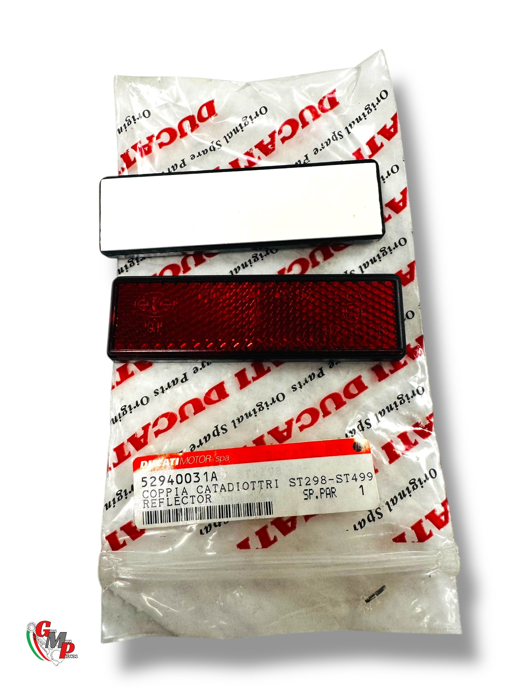 Red Adhesive Reflector NEW - Ducati