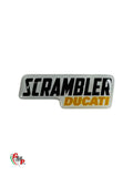 Ducati Scrambler Gel Raised Logos Sticker 15X40 NEW - Ducati