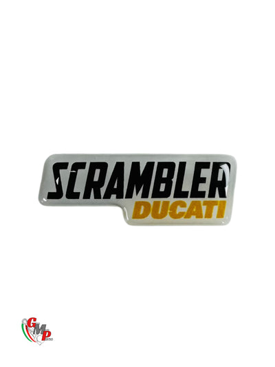 Ducati Scrambler Gel Raised Logos Sticker 15X40 NEW - Ducati