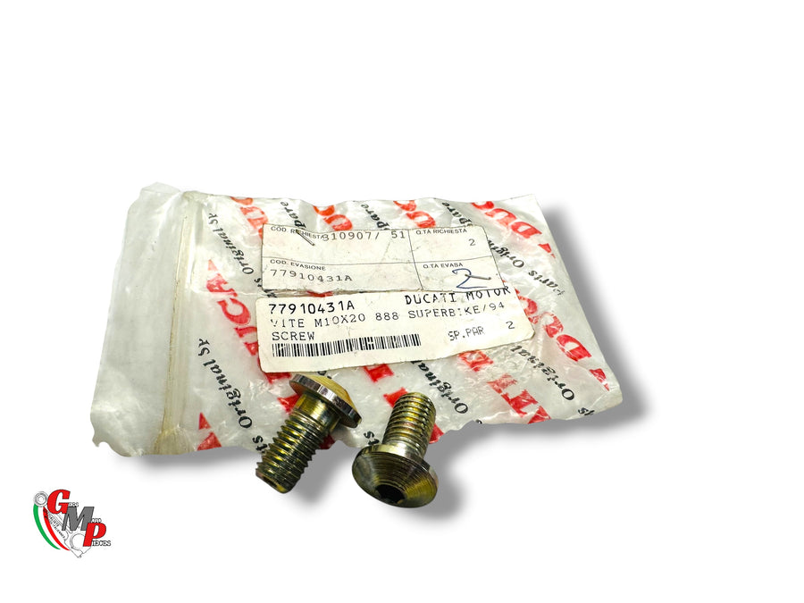 M10x20 Yellow Chromate Screw NEW - Ducati