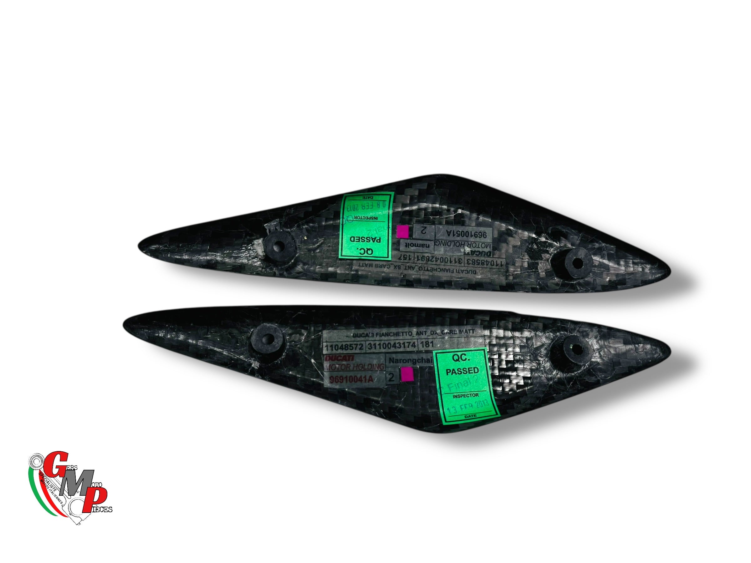 Pair of NEW Carbon Front Side Covers - Ducati Performance
