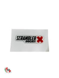 Ducati Scrambler Gel Emblem Sticker 15X40 NEW - Ducati