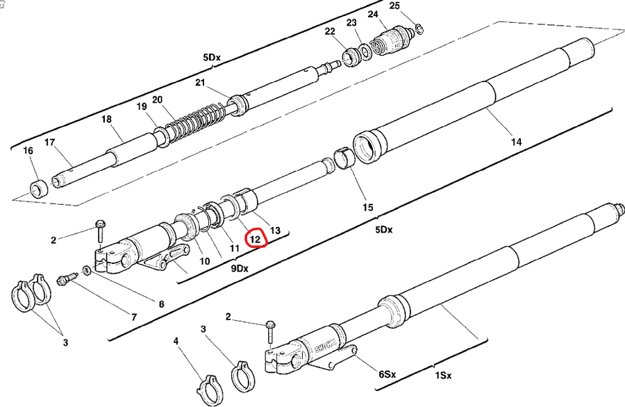 Fork seal spacer washer - Ducati