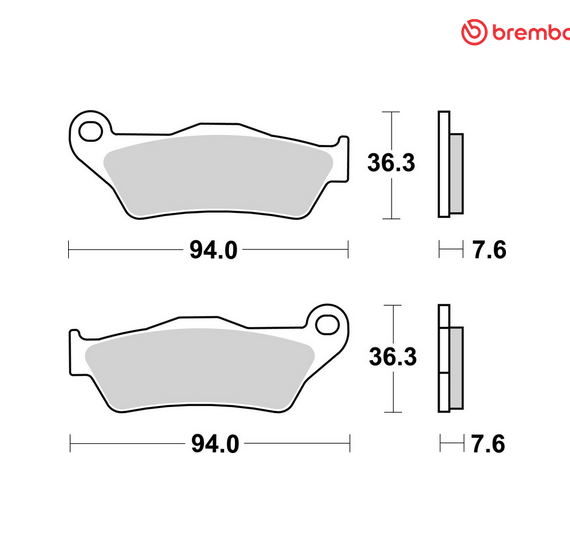 Original Brembo Rear Brake Pad NEW - Ducati