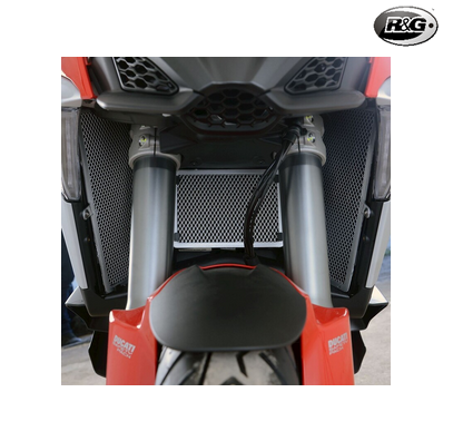 R&G RACING Black Radiator Side Guard - Ducati