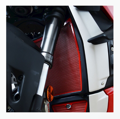 R&G Red Radiator Guard NEW - Ducati