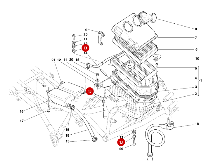 NEW airbox spacer - Ducati