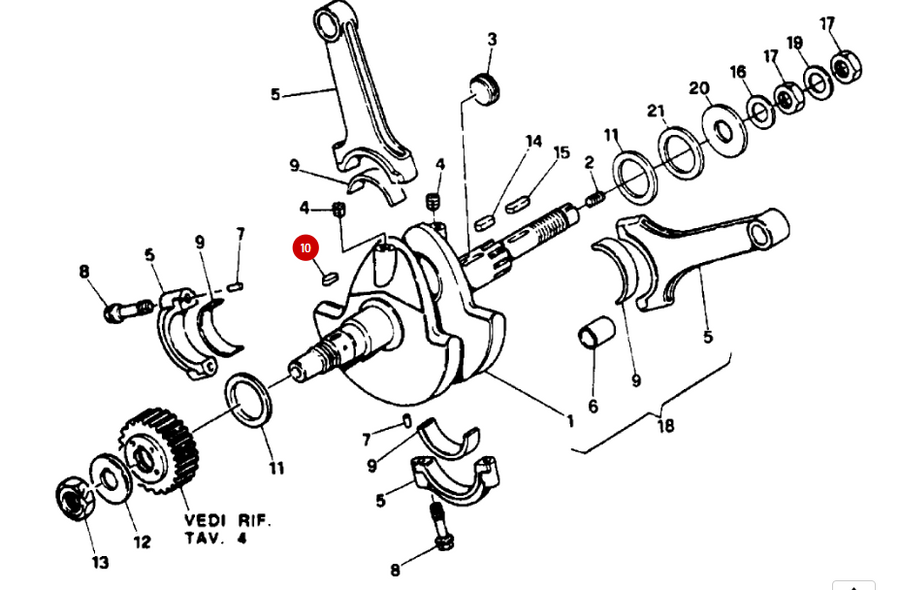 NEW Crankshaft key - Ducati
