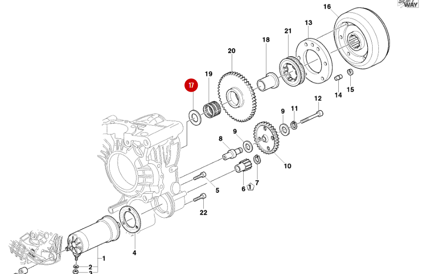 Rondelle de butée 35.5x48 NEUVE - Ducati