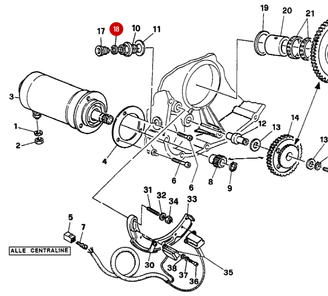Cable grommet pick up NEW - Ducati