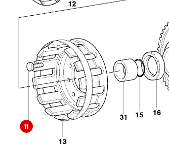 Kit 8 Clutch Bell Fixing Screws - Ducati Monster 900 S4 MH900E ST2 ST4 ST4S SBK 748 851 888 907IE PASO 916 996 998 SS 900 cor finale