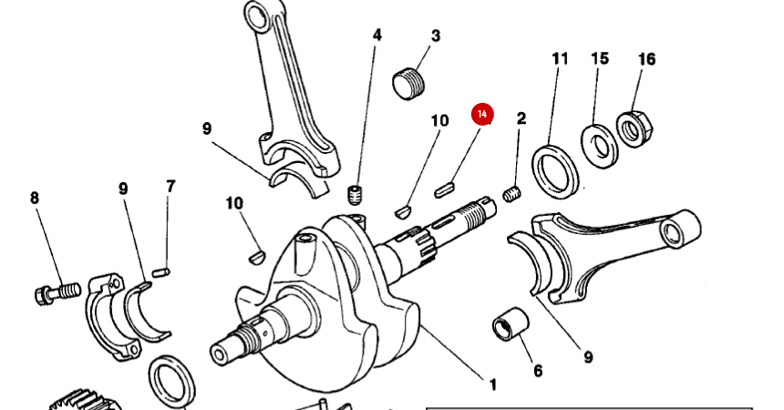 Crankshaft Woodruff Key NEW - Ducati
