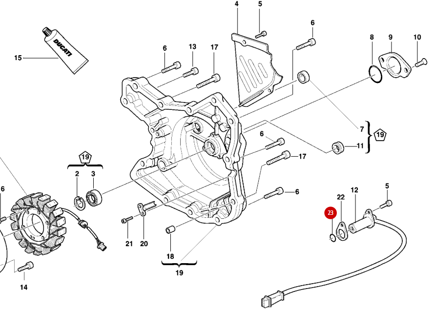 O-Ring, NEW Phase Sensor - Ducati