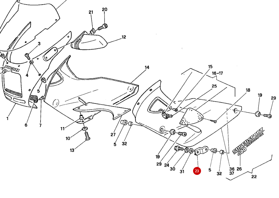 NEW Fairing Bracket - Ducati