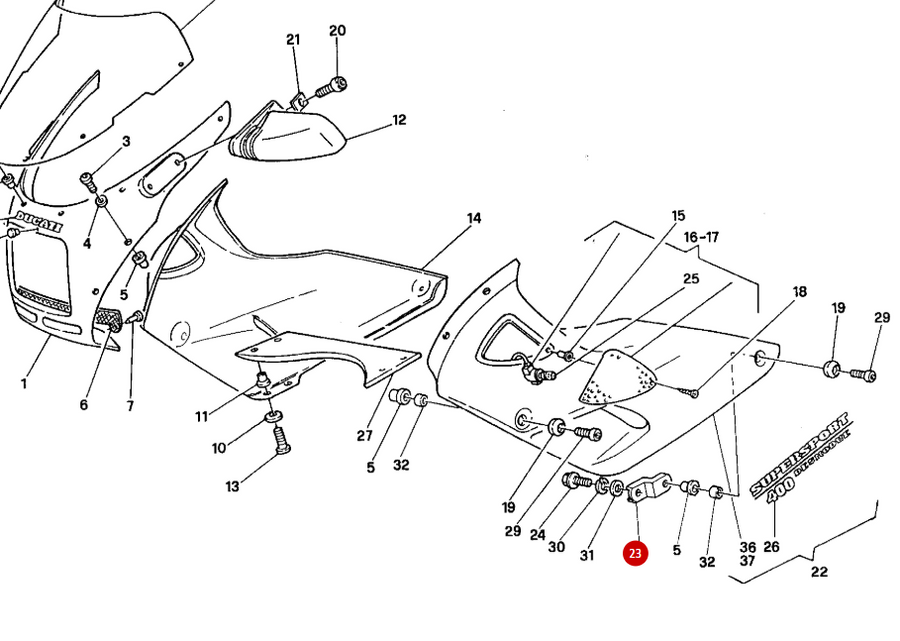 NEW Fairing Bracket - Ducati