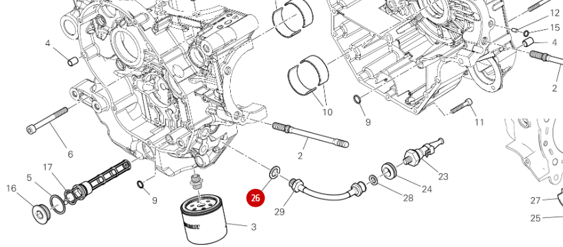 Aluminum Gasket 14X22X2 Radiator Fitting NEW - Ducati