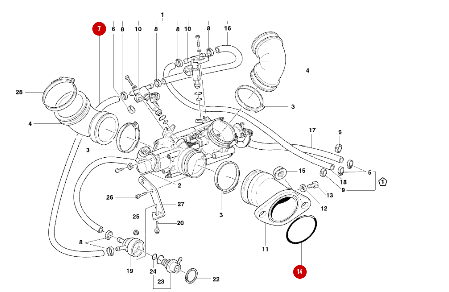 NEW Intake Manifold O-ring - Ducati