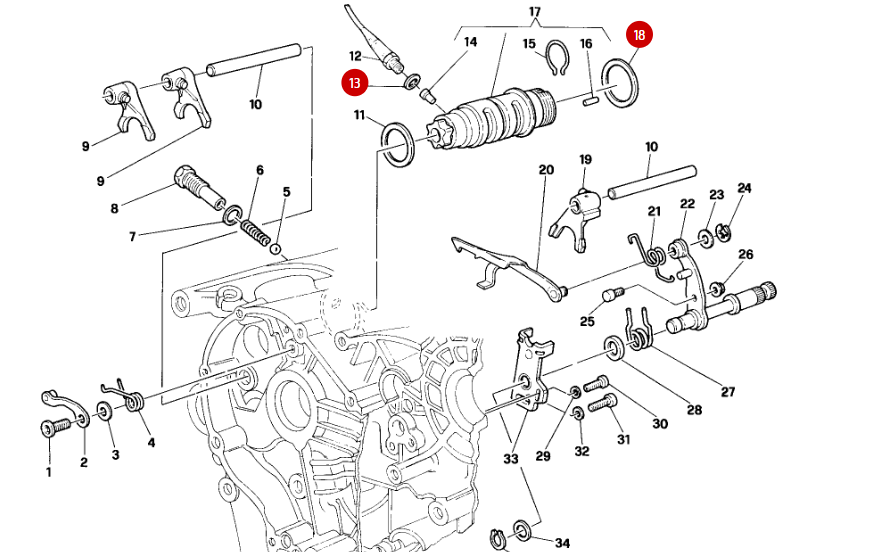 Joint Capteur Point Mort 8,5X14X2 NEUF - Ducati