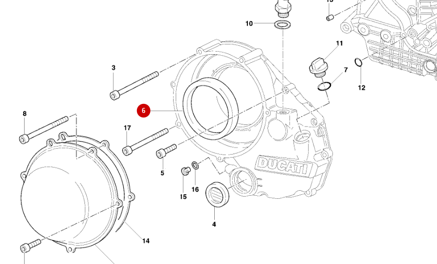 Clutch Oil Seal 75X95X12 NEW - Ducati