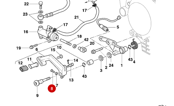 Stop Sensor Screw NEW - Ducati