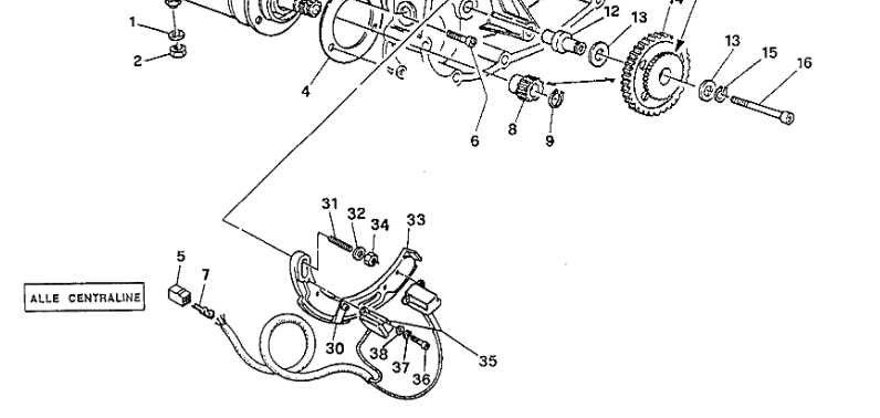 M6X12 Screw PickUp or Flywheel Fixing NEW - Ducati