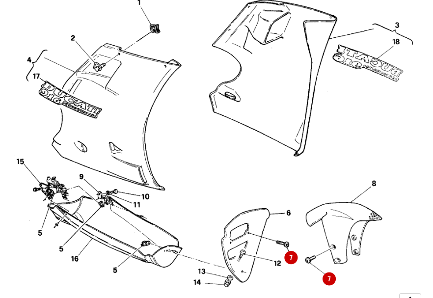 Screw Tbei M6X8 NEW - Ducati
