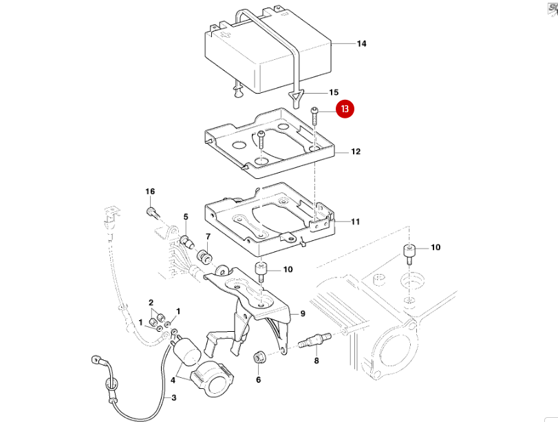 Screw Tbei M6X8 NEW - Ducati