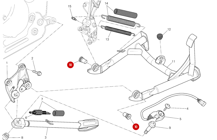 NEW Centre Stand Screw - Ducati