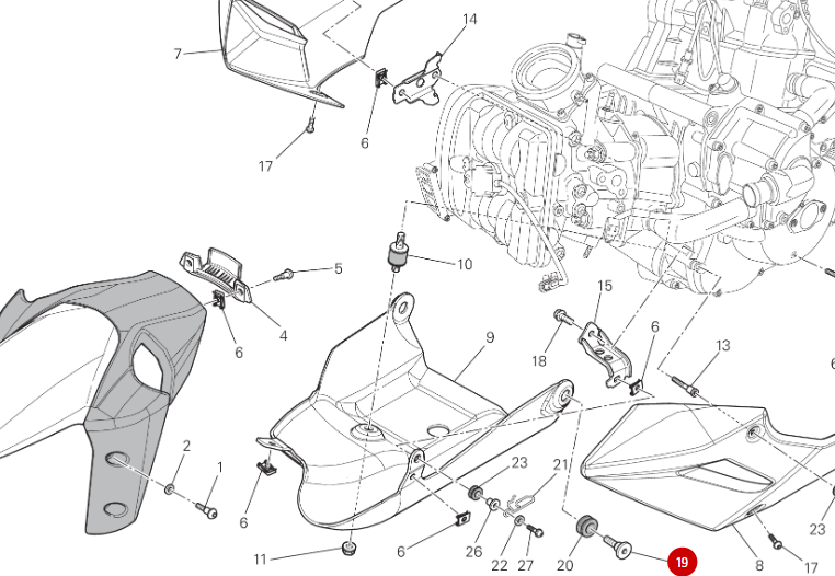 NEW Stud Fixation Screw - Ducati