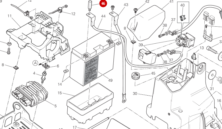 New Special Positive Cable - Ducati