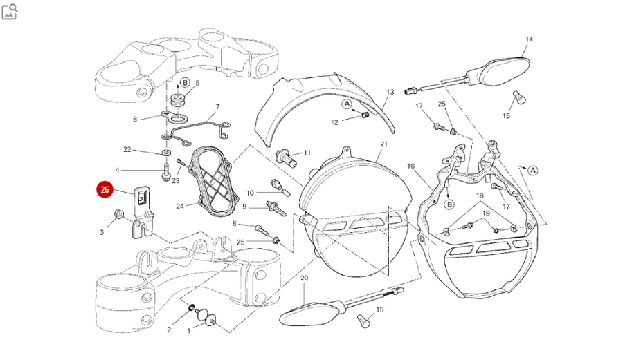 NEW Headlight Bracket - Ducati