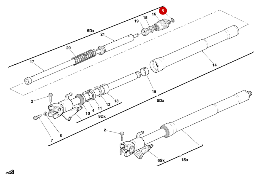 Anneau Arret NEUF - Ducati