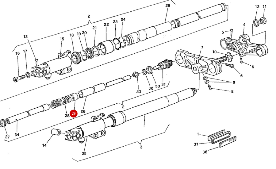 Fork Spring Bushing NEW - Ducati