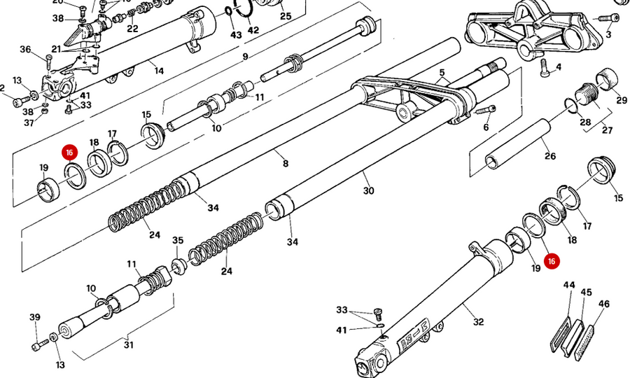 Washer Support NEW - Ducati