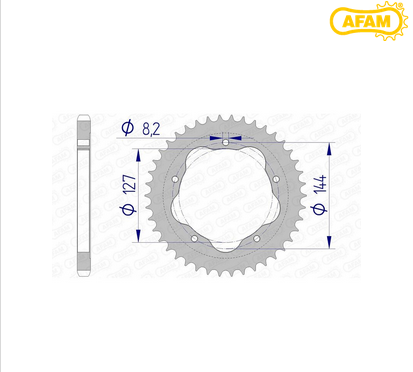 New AFAM 520 36T Quick Release Sprocket