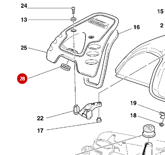 NEW Anti-Vibration Rubber Seal - Ducati