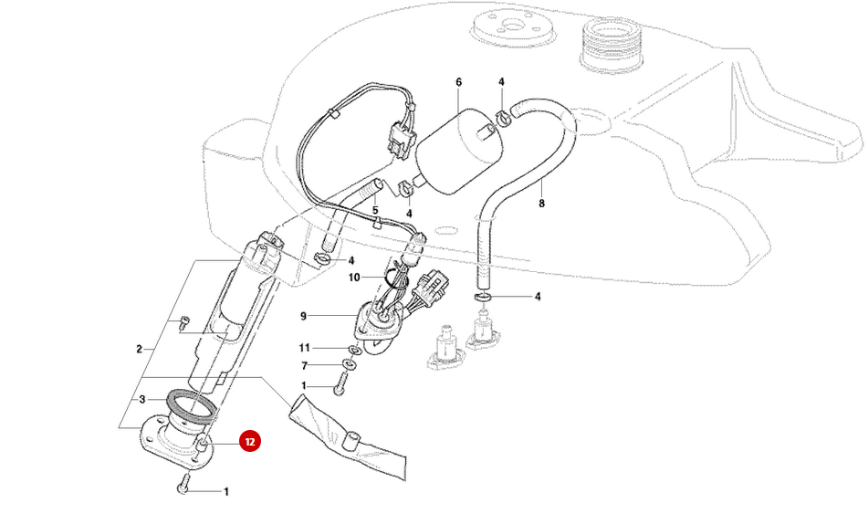 NEW Fuel Pump Spacer - Ducati