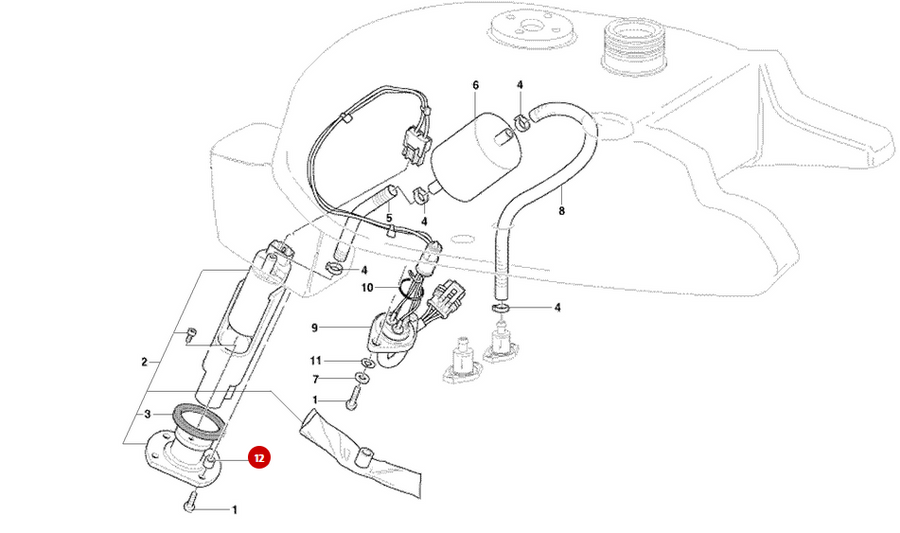 NEW Fuel Pump Spacer - Ducati