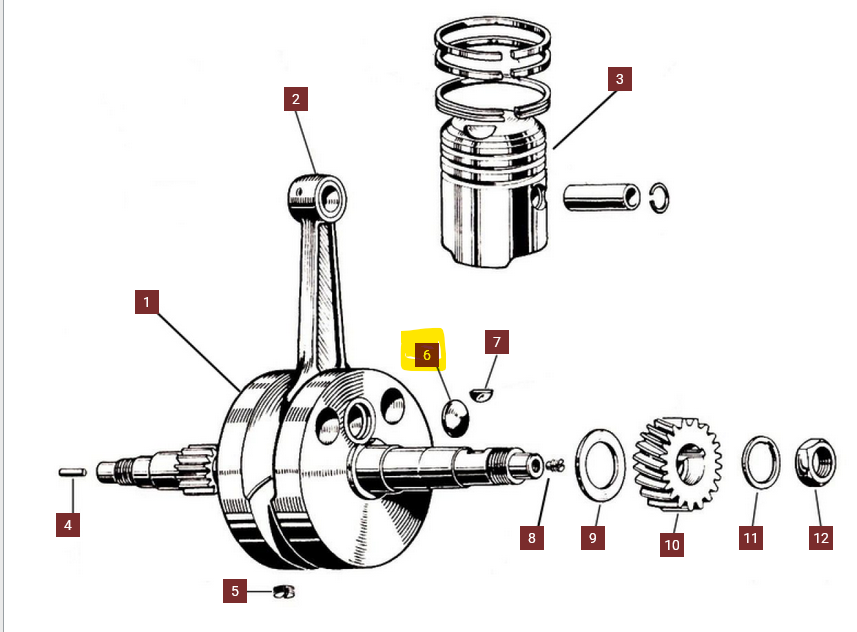 Crankshaft Plug NEW - Ducati