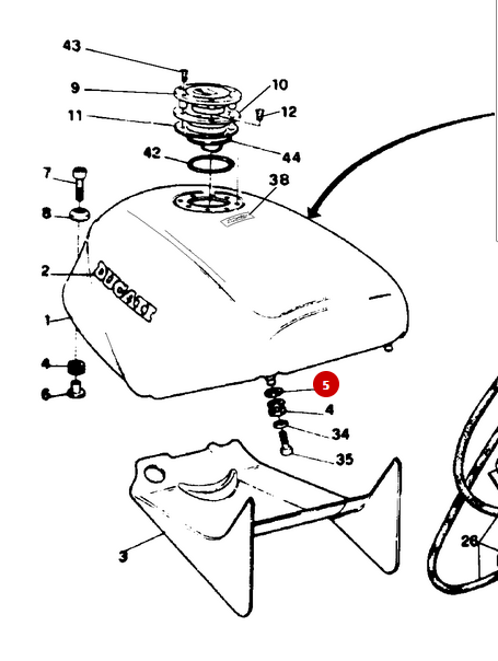 NEW Anti-vibration Rubber - Ducati